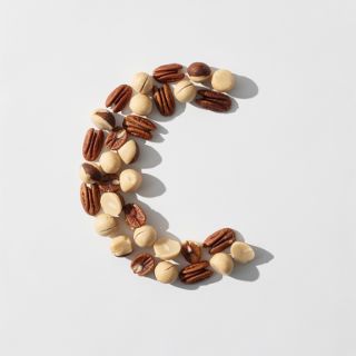 C Of Macadamia Nuts Or Pecan