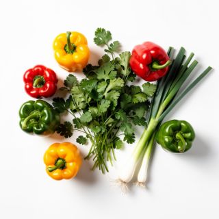 Cilantro, Parsley, Bell Peppers, Green Onion