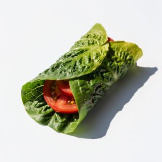 Wrap: Romaine Lettuce Leaves, Tomato