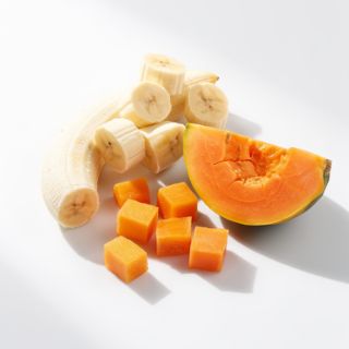 Bananas Or ½ Maradol Papaya, Cubed