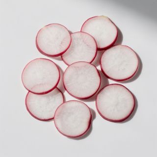Radishes, Thinly Sliced