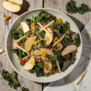 Kale Quinoa Salad with Apple Cider Dressing