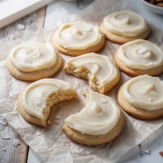 Almond Flour Frosted Sugar Cookies