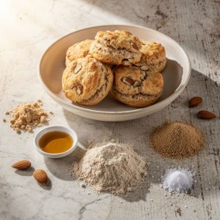 Mom’s Baking Powder Biscuits with Almonds