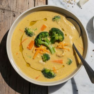 Broccoli and “Cheddar” Soup