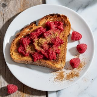 Raspberry Sourdough Toast