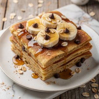 Banana Pancake Casserole with Chocolate Chips