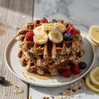 Easy Oat Waffles